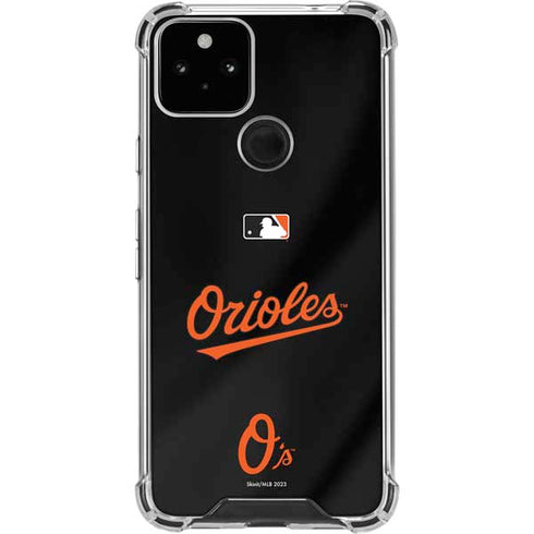 MLB Baltimore Orioles Alternate/Away Jersey Google Pixel 5 Clear Case